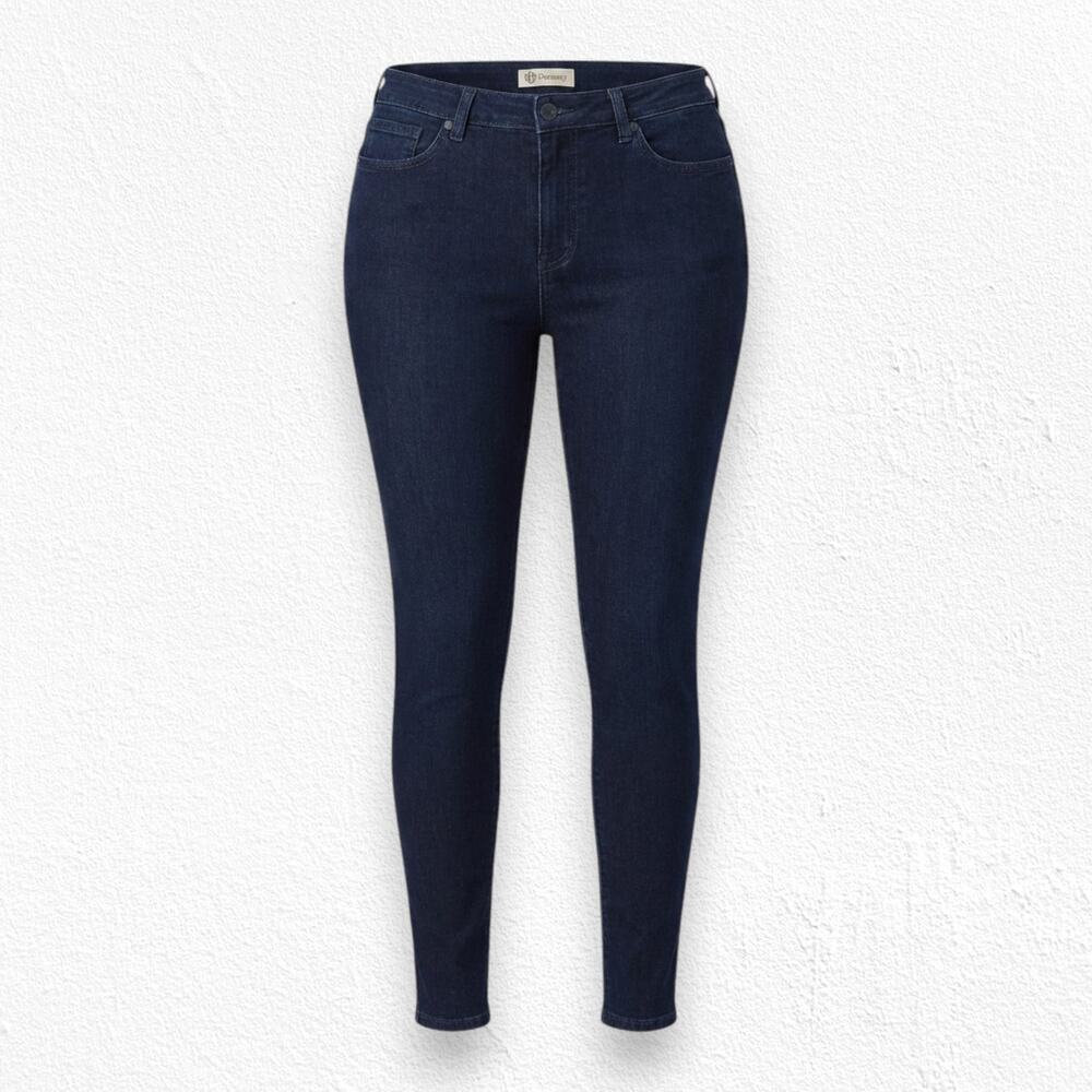 Democracy Dark Wash "Ab"solution Mid Rise Slimming Classic Skinny Jeans Size 2